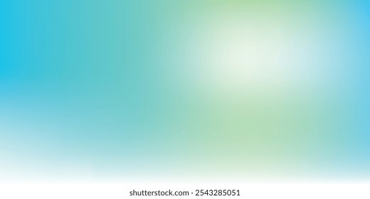 Abstract clear blue sky. Pastel rainbow. Light blue, pink and yellow color vector banner. Pastel gradient sky pattern. Blurred light fuzz colorful gradient