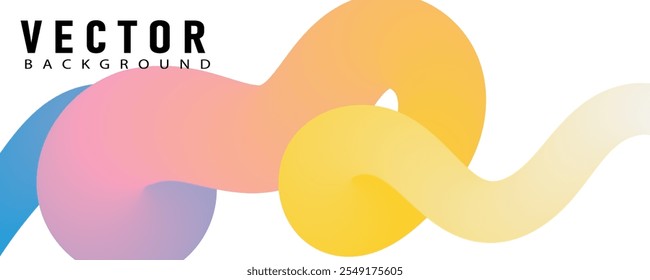 Abstract clear blue sky. Pastel rainbow. Light blue, pink and yellow color vector banner. Pastel gradient sky pattern. Blurred light fuzz colorful gradient background.