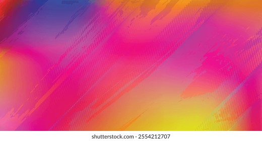 Abstract clear blue sky. Pastel rainbow. Light blue, pink and yellow color vector banner.