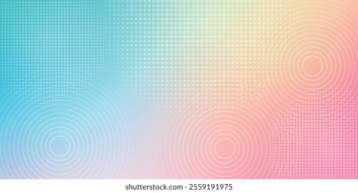 Abstract clear blue sky. Pastel rainbow. Light blue, pink and yellow color vector banner. Pastel gradient sky pattern. Blurred light fuzz colorful gradient