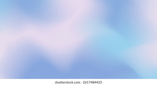 Abstract clear blue sky. Pastel rainbow. Light blue, pink and yellow color vector banner. Pastel gradient sky pattern. Blurred light fuzz colorful gradient background. Vector soft horizontal backdrop