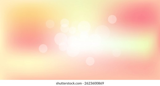 Abstract clear blue sky. Pastel rainbow. Light blue, pink and yellow color vector banner.
Pastel gradient sky pattern. Blurred light fuzz colorful gradient background. Vector soft horizontal backdrop
