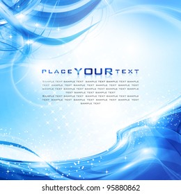 Abstract clear cold water. Vector