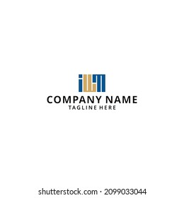 Abstract and clear logo illustration about the letter IWM