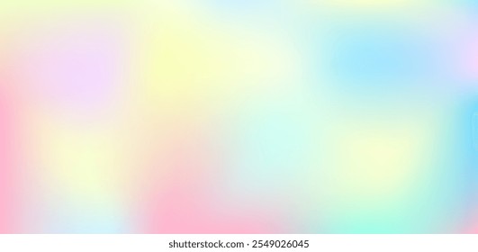 Abstract clear multicolor gradient background , soft glow rainbow color , Vector.