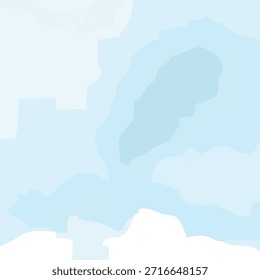 Abstractas fondo de textura de cielo claro con nubes en un estilo plano. Ilustración vectorial.