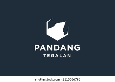 Abstract Cliff logo design vector illustration.