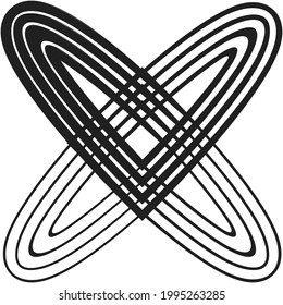 Abstract clip-art, motif. Abstract vector illustration element