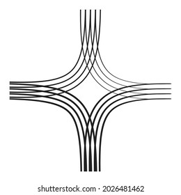 Abstract clip-art, motif. Abstract vector illustration element