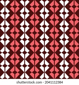 Abstract clipart vector design from diamond repetition pink and white colors