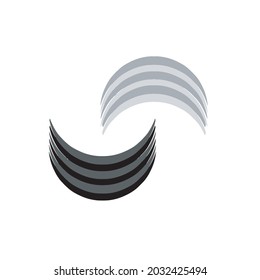 Abstract clipart vector isolated on white background.