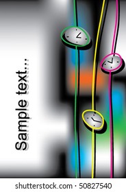 abstract clock background