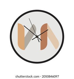 abstract clock design, vector clock. wall clock