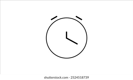 Plantilla Abstractas del Vector del logotipo del reloj en el fondo blanco.