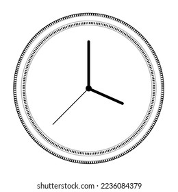 Abstract clock icon. Clock object