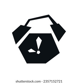 Abstract clock icon on white background. Eps 10.