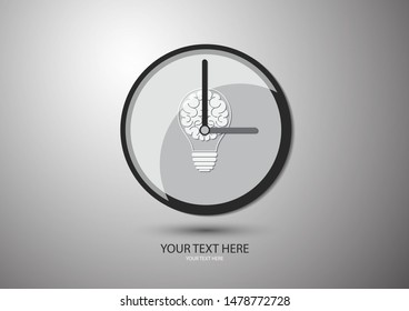 Abstract clock isolated on a gray background. The concept of control and time management, planning, strategy. Organization of the process of collaboration. Vector illustration for business design.
