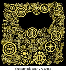 abstract clockwork background