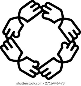 Abstract Close up of Team Handshake Circle concept as A close up of a team forming a handshake circle in a soft abstract office environment. The image captures trust teamwork and unity with space for copy promoting business partnerships and corporate collaboration. in Photo Stock Concept , copy space for advertisement or banner with Photo Realistic as high Quality Detail --ar 7:2
