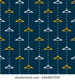 Abstract Closet Hanger Classics Vector Pattern can be use for background and apparel design