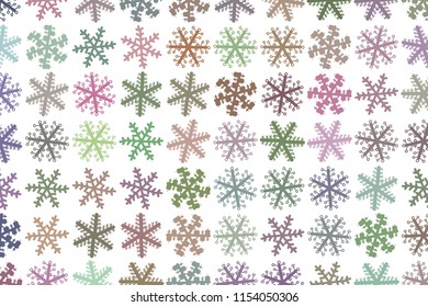 Abstract close-up of snow generative art background. Vector artwork.