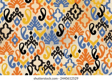 abstract cloth motif patterns, abstract ikat, abstract backgrounds, carpet motifs.
