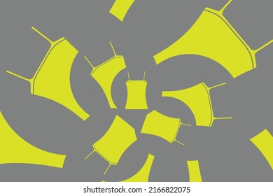 Arte de diseño de fondo de ropa abstracta