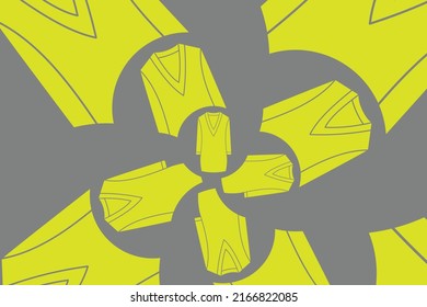 Arte de diseño de fondo de ropa abstracta