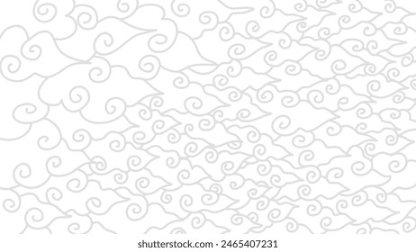 abstract cloud background. cloud pattern background. cloud line background. seamless pattern of cloud lines background. 