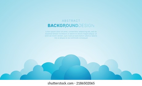Abstract cloud background with smooth gradient