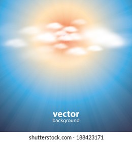 Abstract Cloud Background Vector