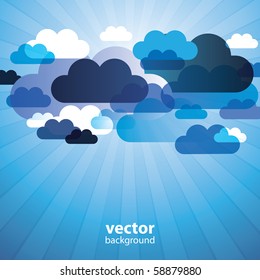 Abstract Cloud Background Vector