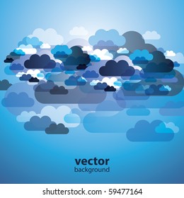 Abstract Cloud Background Vector