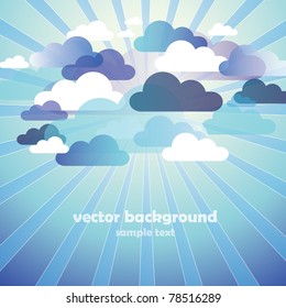 Abstract Cloud Background Vector