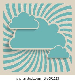 Abstract Cloud Background Vector Illustration