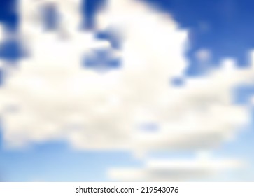 Abstract Cloud Background Vector Illustration