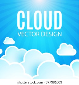Abstract Cloud Background. Vector illustration
