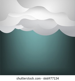 abstract cloud background Vector illustration.