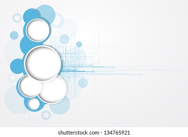 abstract cloud circuit computer technology business background