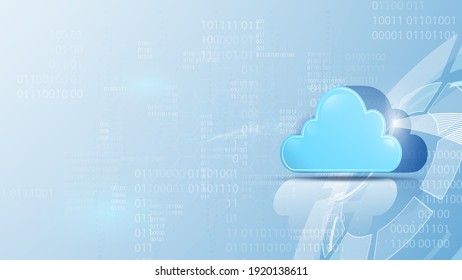 Abstract Cloud Computing Data Transformation Concept Design Background Eps 10 Vector