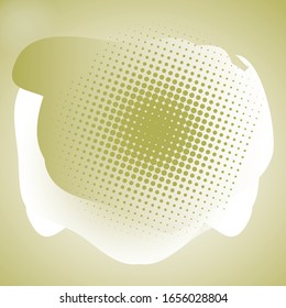 Abstract Cloud Geometric Shapes Dots on Fluid Gradient Elements