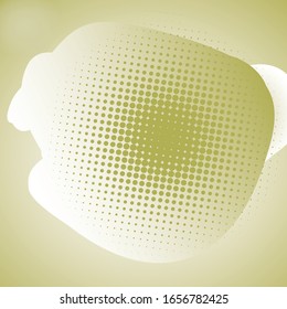 Abstract Cloud Geometric Shapes Dots on Fluid Gradient Elements