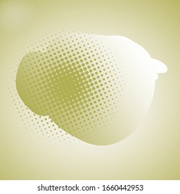 Abstract Cloud Geometric Shapes Dots on Fluid Gradient Elements