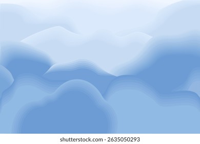 Gradiente de nube Abstractas con Formas pastel en capas