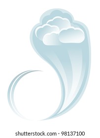 Abstract cloud icon