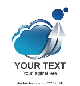 abstract cloud Letter logo design template elements. 3d abstract logo. Business corporate cloud logo design vector. 