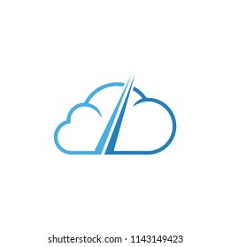 Abstract Cloud Logo Design Template Vector