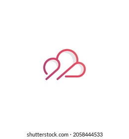 Abstract cloud logo icon vector template design