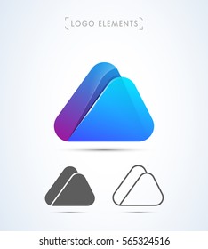 Abstract cloud or mountains logo design