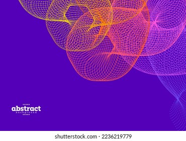 abstract cloud in particle dots futuristic theme background for advertisement bussiness compant brochure presentation template vector eps.